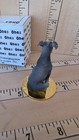 Vtg Tiny Ones 1992 Miniature Gray Greyhound Dog Statue Conversation Concepts 54b