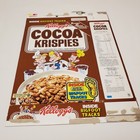 Kellogg s Cereal Box 1990 Swamp Monster Cocoa Krispies Bigfoot Yeti Horror 1991