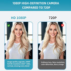 Webcam With Microphone And Speaker  1080p Web Camera For Desktop Computer Laptop