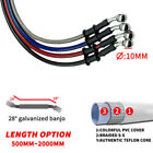 10mm Motorcycle Braided Steel Brake Clutch Oil Hose Line Pipe Cable 30cm-220cm