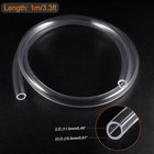 Pvc Clear Hose Vinyl Tubing 7 16  Id 5 8  Od 3 3ft Flexible Lightweight For Wate