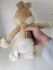 Rare 18  Vintage Russ Berrie Flip Brown Bunny Rabbit Stuffed Animal Plush Toy
