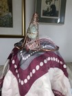 Triple Adornment Handmade Copper Crown With Calcite  Prehnite And Quartz
