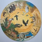 Vintage Springbok Americas Endangered Wildlife Frace 1967 Round Jigsaw Puzzle