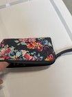 Vera Bradley Quilted Cotton Floral Wristlet Zip Wallet  Folding Credit Card