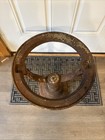 Antique Cast Iron Water Heater Tank Stand Pedestal Ornate Detailed Stand Rare