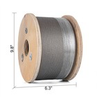 Stainless Steel Cable 3 16 Inch 7x19 Steel Wire Rope Cable 500 Cable Railing 316