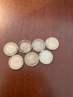 Canada 7 Different 92 5  Silver 5 Cents 1912  14  16  17  18  19 And 20