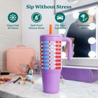 Reduce Jamie Makeup 40-ounce Cooler Cup With Handle And Spill-proof Straw