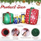 Lunmon 4 Pcs 6 Ft Lighted Christmas Inflatable Gift Boxes Giant Christmas Blow U