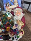 Kirkland Signature Vintage  Musical Waterglobe Santa Claus Elves 90s Christmas 