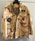 Parka Original Military Nato Stock Desert Camo 3 Color Custom Labels Xlarge Mint
