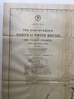 Antique Map 1871 Arctic Sea Discoveries North Of Smith Sound By Polaris Us Navy