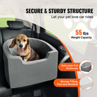 Dog Booster Car Seat Pet Car Seat For Small Medium Dog Up To 55 Lbs Gray