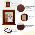 Dog Urns For Ashes  Wood Pet Urn With Photo Frame  Pets Ashes Box Cremation For 