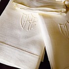 7 1920   s Vintage Antique Huck Damask Linen Hand Towels With Hemstitching  B259
