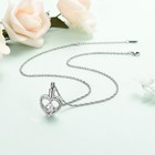 Cremation Jewelry Heart Urn Necklace For Ashes For Women Gilrs Memorial Keepsake