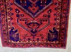 Middle Eastern Handmade Wool Rug  4    4     X 7    9    The Main Colors Red  And Navy