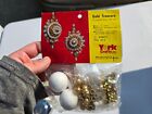 York Crafts Gold Treasure Sequin Bead Christmas Ornament Kit Vintage Japan Nos