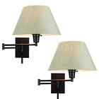 Kira Home Cambridge 13  Swing Arm Wall Lamp - Plug In wall Mount Multi-color Opt