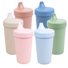 Reusable Spill-proof Sippy Cups For Toddlers - 10 Oz Set Of 6  Dishwasher Safe 
