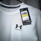 Under Armour Heatgear Mens M m Compression Long Sleeve Shirt White 1361024
