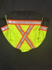 Work King Safety Men   s Hi-vis Reflective Work Jacket Polyester Yellow black 4xl