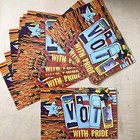 10-pack Blank Voter Postcards  Vote With Pride 4 x6  Artist Made In Texas Lgbt