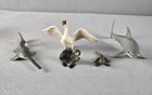 Schleich Animals Lot Of 5     Shark  Crocodile  Otter  Swan  Sawfish     Retired
