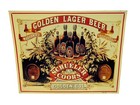 Vintage Coors Schuler Golden Lager Beer Collectible man Cave Tin metal Sign Lot