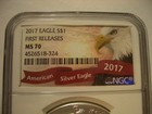 2017-  Silver Eagle Ngc Ms_70  First Release