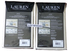 Ralph Lauren Annie Blue Leaf Stitch Euro Pillow Sham Set Of 2 New