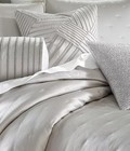 Hotel Collection  glint  3 Piece King Coverlet Set With Shams  Silver  Nwot