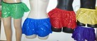 3mm Faux Sequin Dance Costume Skirt Short Tap Circle Showy Many Colors Child Siz