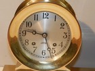 Vintage Chelsea Ships Bell Clock   Holosteric Barometer  Dual Brass Base