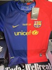 Lionel Messi Autographed 08-09 Nike Champions League Jersey Barcelona Loa