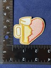 I Love Beer Funny Alcohol Heart - New High Quality Embroidered Iron On Patch