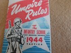 Original Wwii U s  Umpire Rules Booklet For War Games - Fort Benning 1944