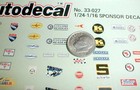 Slot Car Model Car Decals 98 Pair Sponsor Decals For 1 24 To 1 16 Scale 1977 Nos