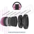 Pink Protection Ear Muffs Construction Shooting Noise Reduction Safety Hunting 