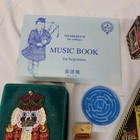 Vtg Grandpa s Junk Drawer Lot Mix Costume Jewelry Trinkets Cufflinks Tokens Card