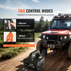 2-in-1 Portable Electric Hoist Power Winch 1100 Lbs Wired Remote Control