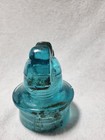 Vintage Cd 259 Cable Roman Helmet Aqua Glass Power Line Insulator