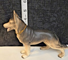 Vintage Porcelain German Shepherd Figurine W collar--japan