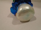 Rare Christopher Radko Christmas Ornament Siberian Santa Blue 9  Detailed Glass