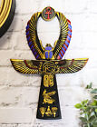 Ebros Egyptian Golden Ankh Scarab Maat And Eye Of Horus Wall Decor Figurine 8  H