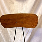 Vtg Steel Stool Industrial Drafting Table Adjustable Toledo Chair Shop 1950s