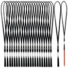 22 Anti-loss Black Lanyard Pen Holder Silicone Pen 22pcs Lanyard Pen Holder