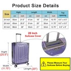 Cosmos 1 Pc Luggage Cover Clear Pvc Suitcase 28 Inch  Transparent Clear