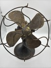 1920s Ge Series G 6  Fan  Brass Blades  One-speed 110v Ac dc